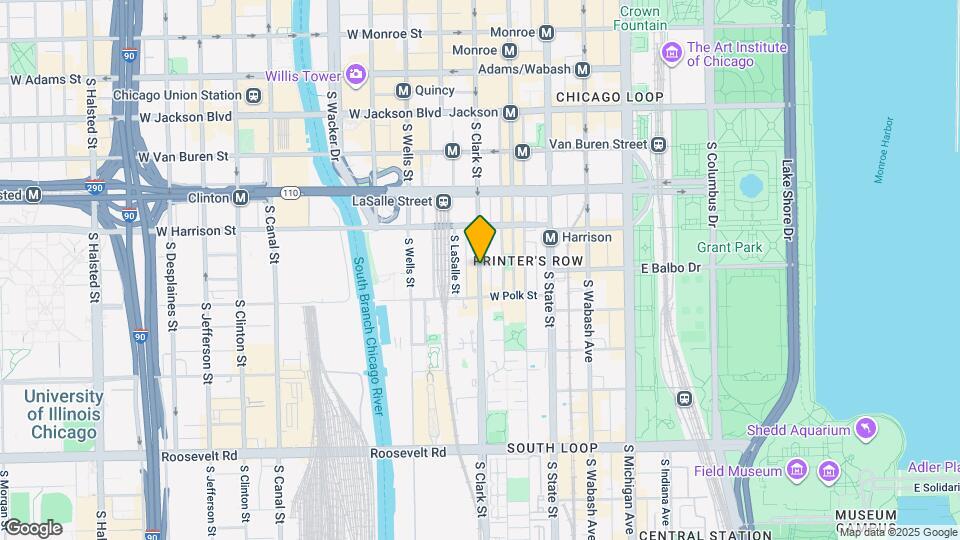 725 S Clark St Map and Location Details