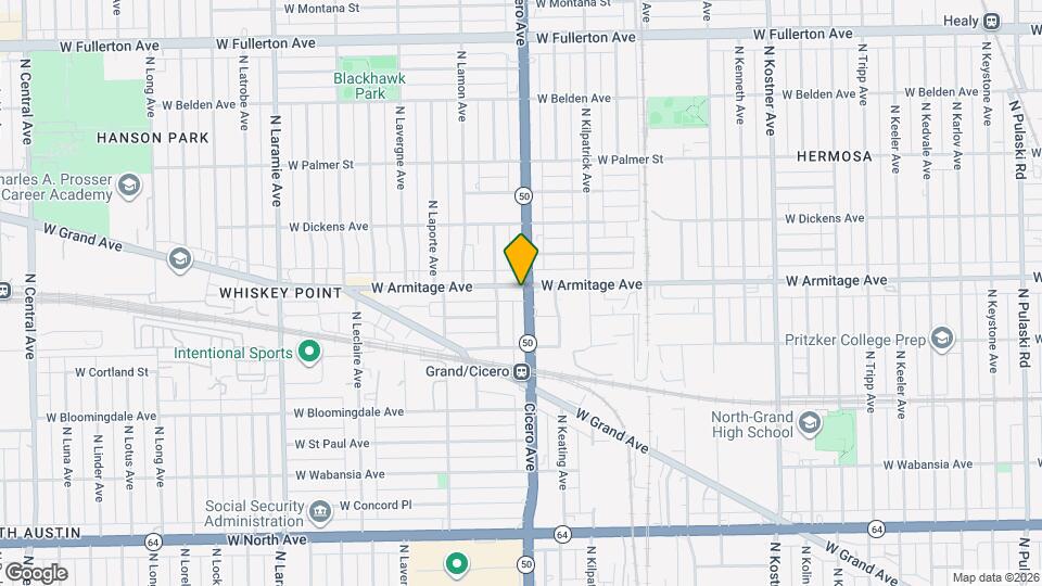 4801 W Armitage Ave, Unit 2nd floor Mapa y Detalles de la Ubicación