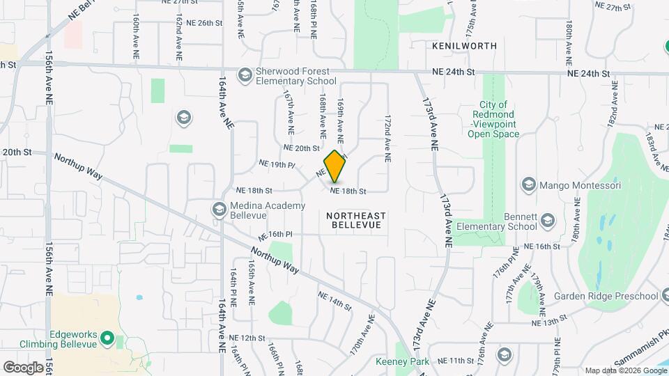 16840 NE 18th St Map and Location Details