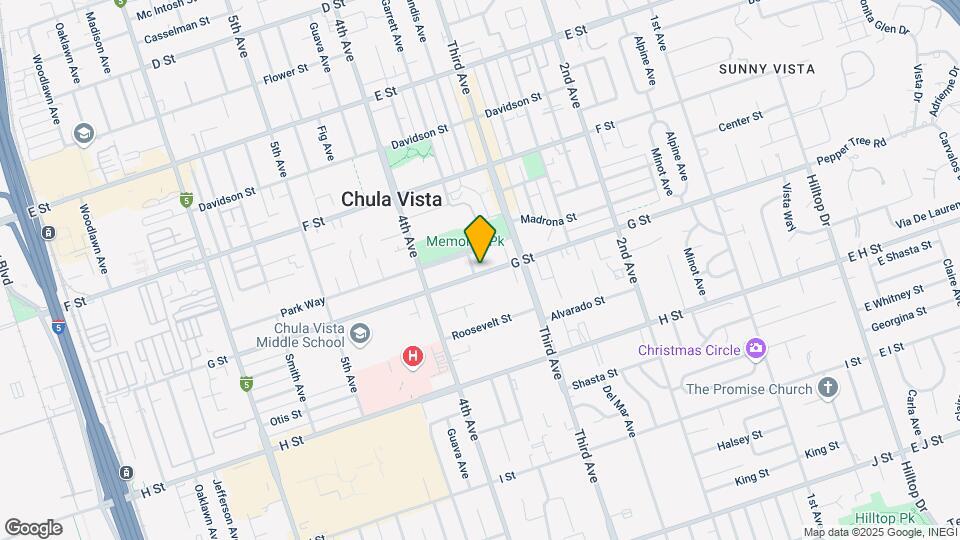341 G St Mapa y Detalles de la Ubicación