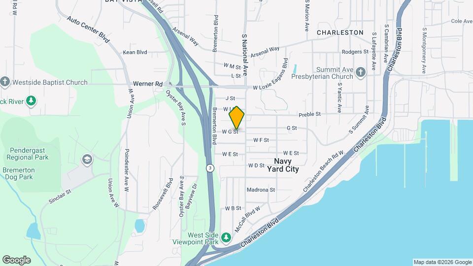 4111 W G St Map and Location Details