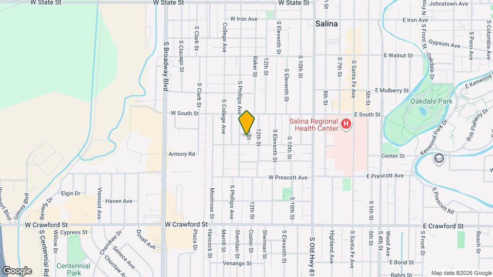 444 Baker St Map and Location Details