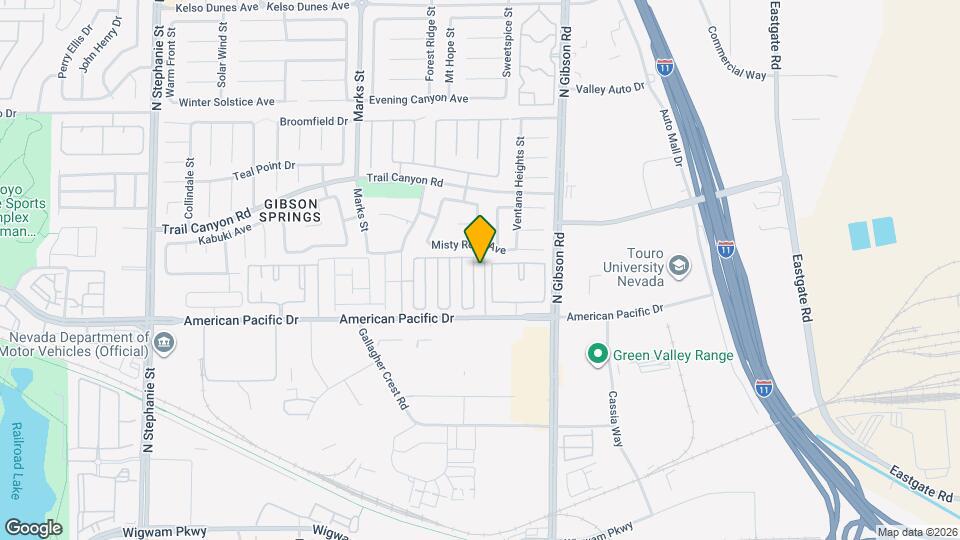 215 Oro Canyon St Map and Location Details