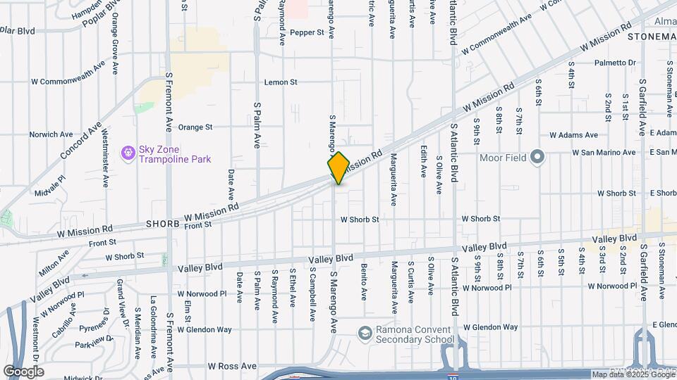 1004 S Marengo Ave Map and Location Details