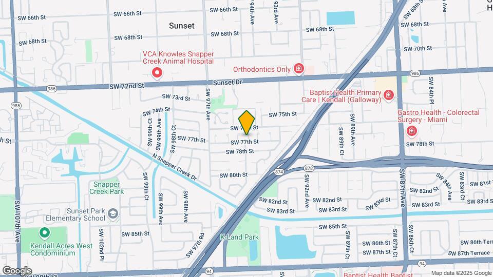 9401 SW 77th St Map and Location Details
