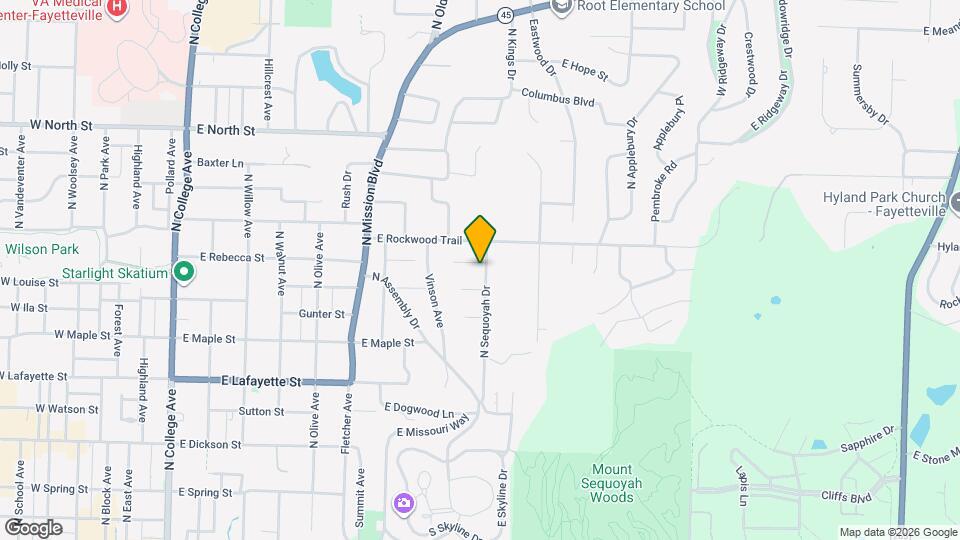 671 N Sequoyah Dr Mapa y Detalles de la Ubicación