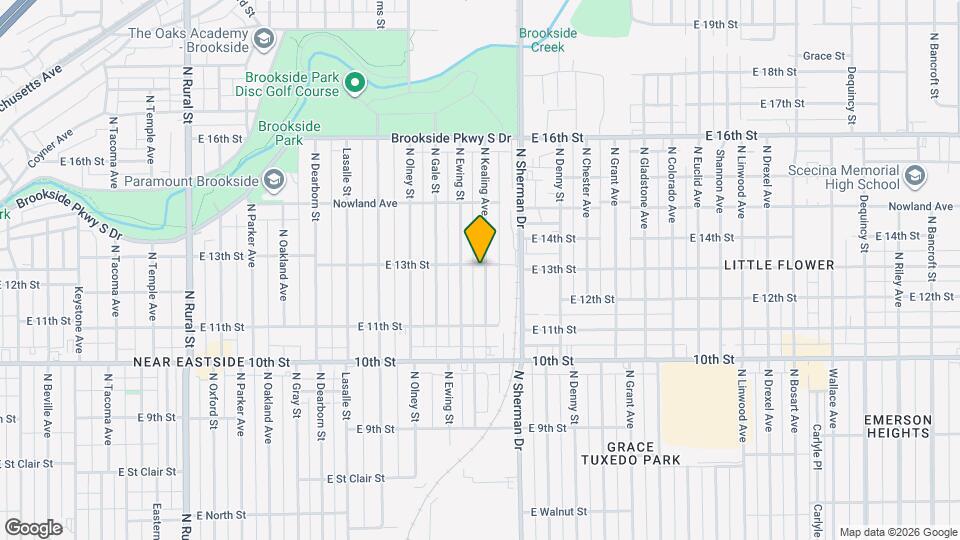 1230 N Kealing Ave Map and Location Details