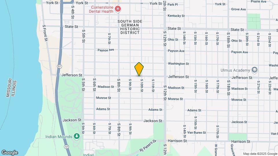 934 Jefferson St Map and Location Details