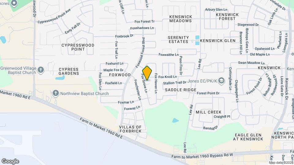 7307 Foxwick Ln Map and Location Details