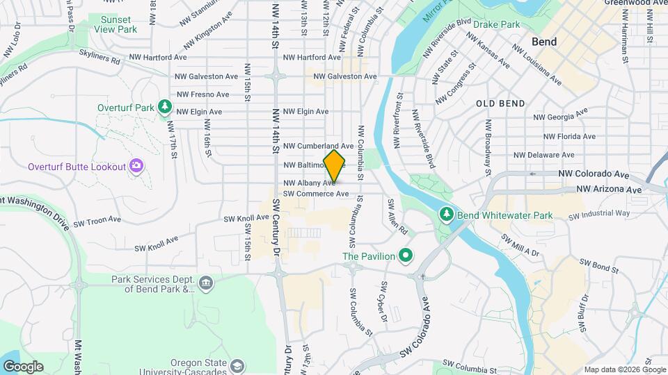 1125 NW Albany Ave Map and Location Details