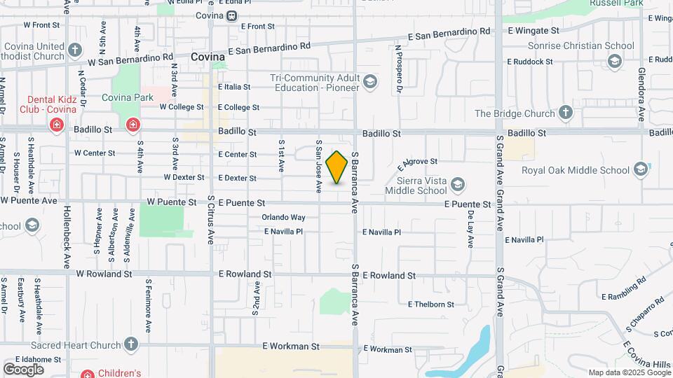 439 E Puente St Map and Location Details