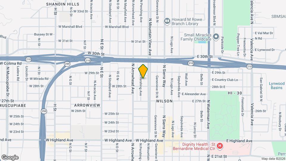 2829 N Pershing Ave Map and Location Details
