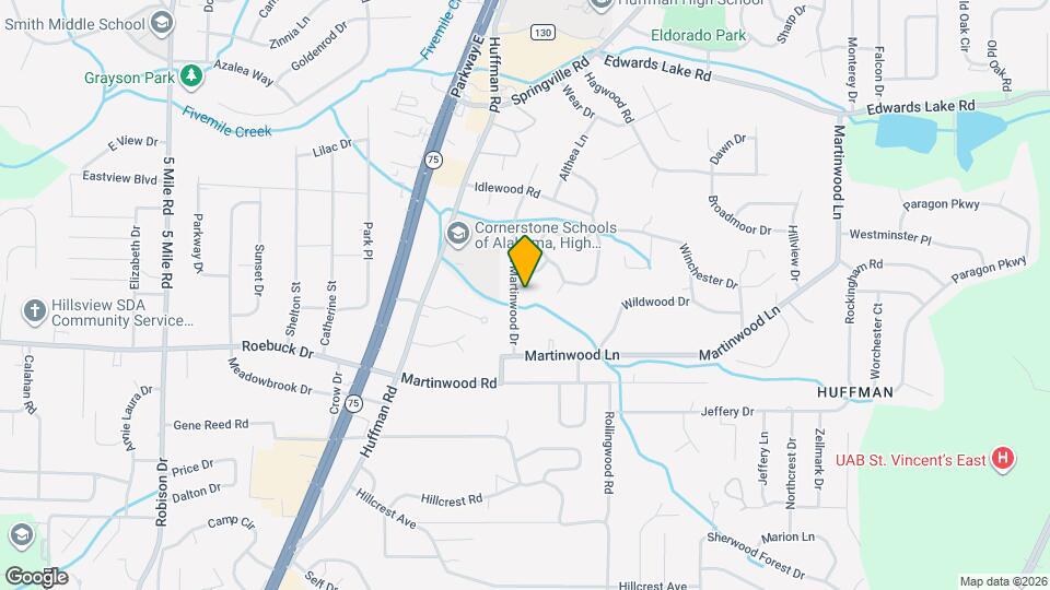 929 N Martinwood Dr Mapa y Detalles de la Ubicación
