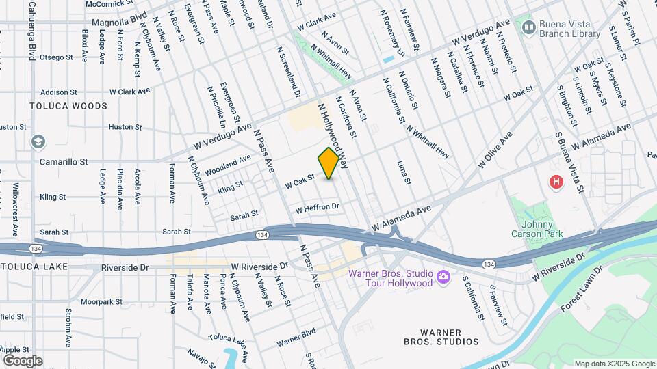 Toluca Terrace Map and Location Details