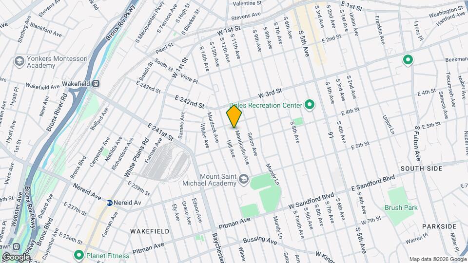 4525 Monticello Ave Map and Location Details