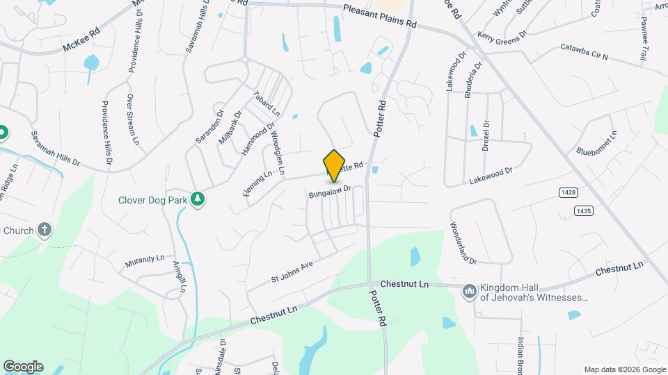 1100 Bungalow Dr Map and Location Details