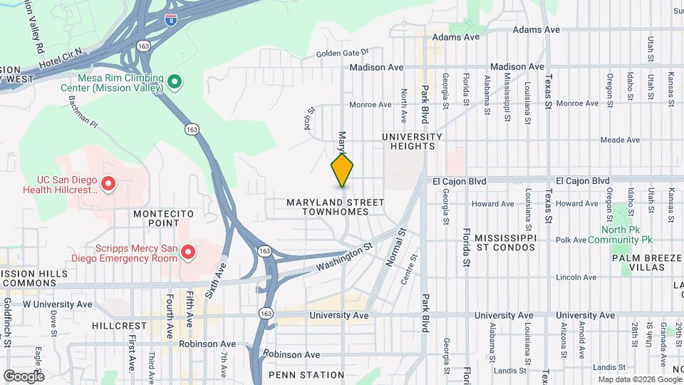 4270 Maryland St Map and Location Details