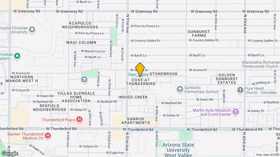 5013 W Evans Dr Map and Location Details