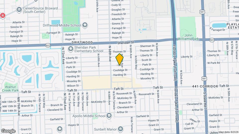 6720 Park St Map and Location Details