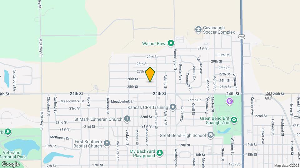 2812 25th St Map and Location Details