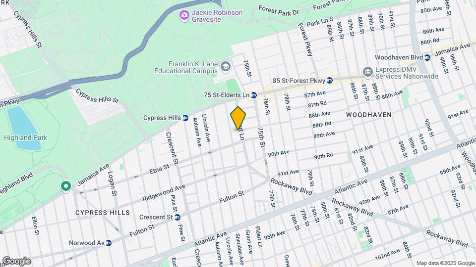 98 Eldert Ln Mapa y Detalles de la Ubicación