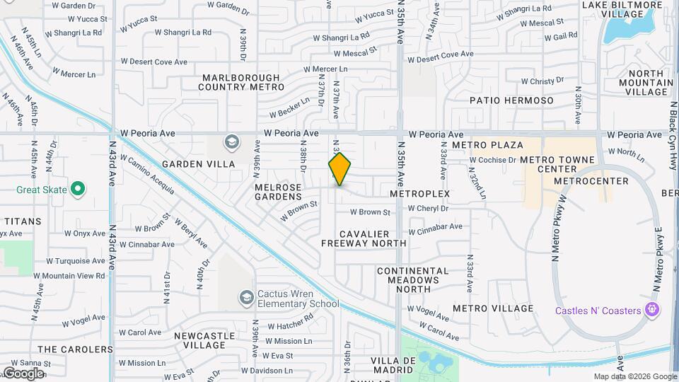 10217 N 37th Ave Map and Location Details