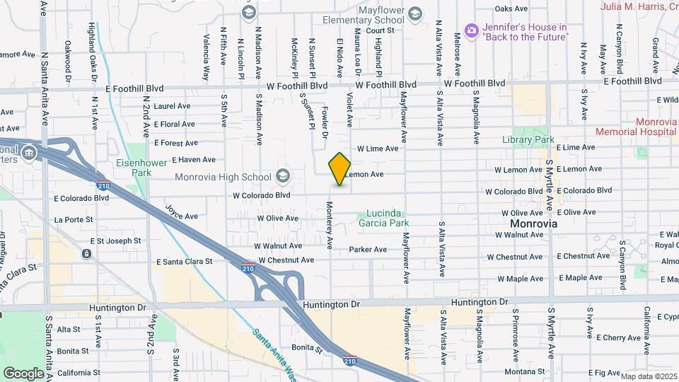 715 W Colorado Blvd, Unit 715 Mapa y Detalles de la Ubicación