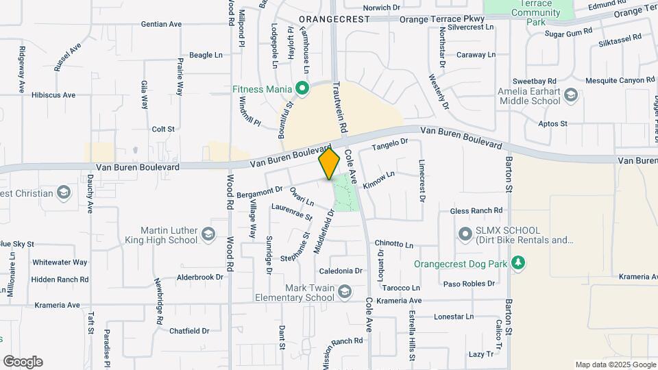 9109 Middlefield Dr Map and Location Details