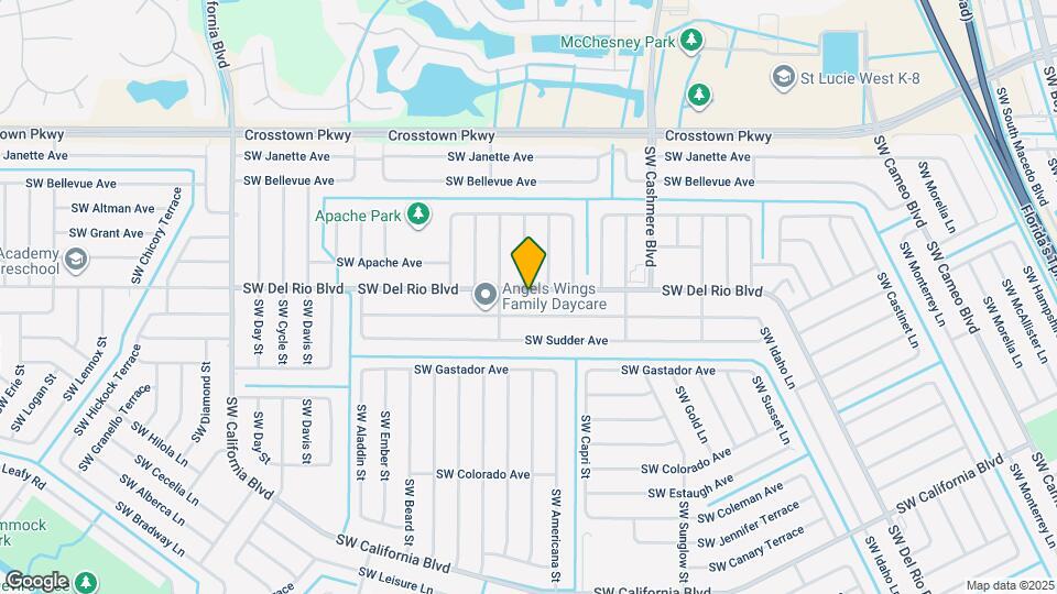 1358 SW Del Rio Blvd Map and Location Details