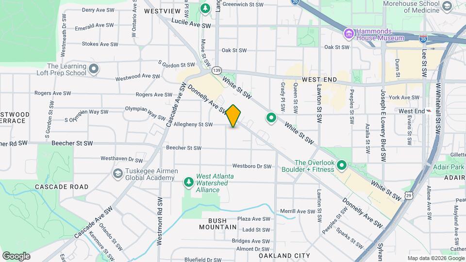 1326 Allegheny St SW Map and Location Details