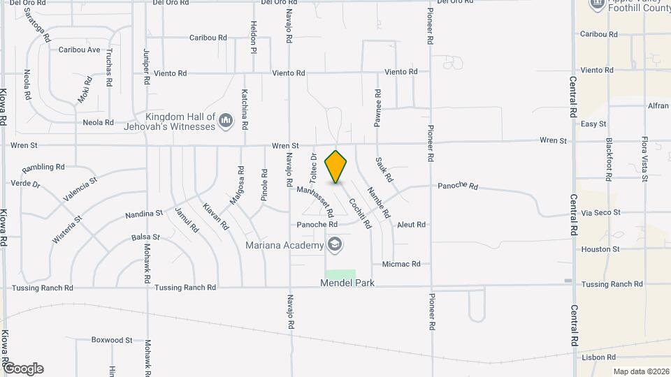 10784 Cochiti Rd Map and Location Details