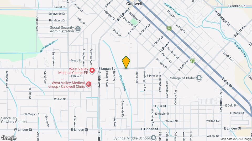 818 E Logan St Map and Location Details