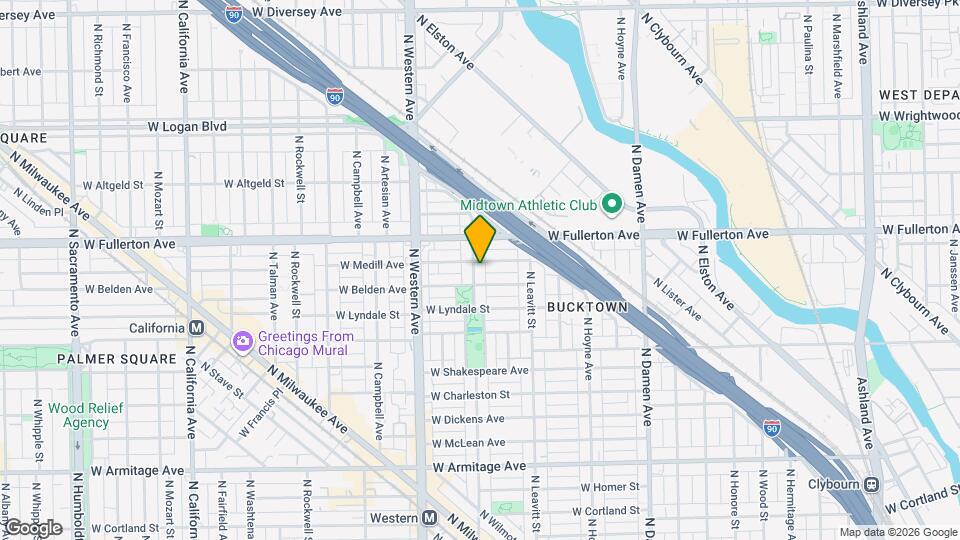 2315 N Oakley Ave Map and Location Details