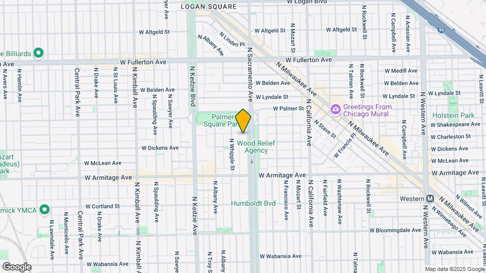 2104 N Humboldt Blvd Mapa y Detalles de la Ubicación