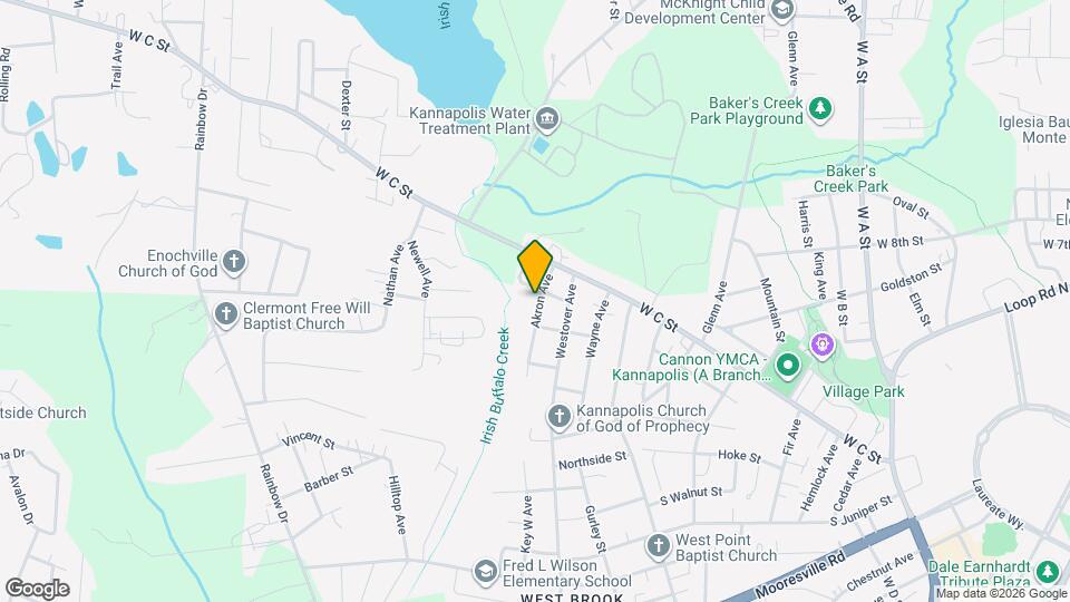 108 Akron Ave Map and Location Details