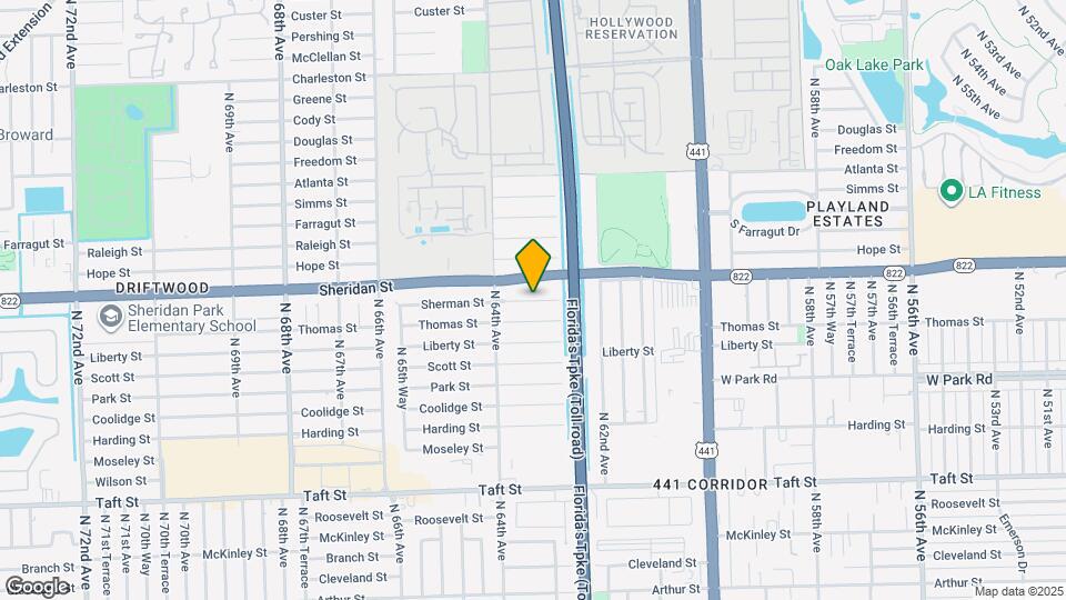 6283 Sherman St Map and Location Details