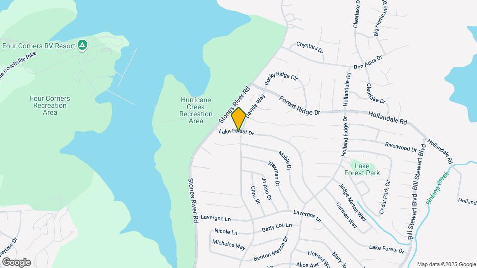 501 Lake Forest Dr Map and Location Details