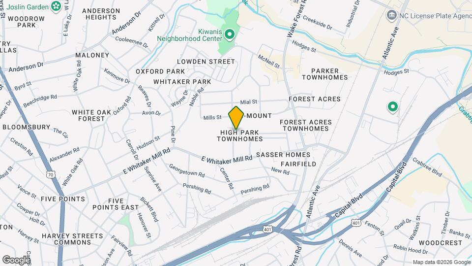 606 Highpark Ln Map and Location Details