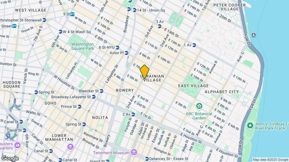 96 2nd Ave Map and Location Details