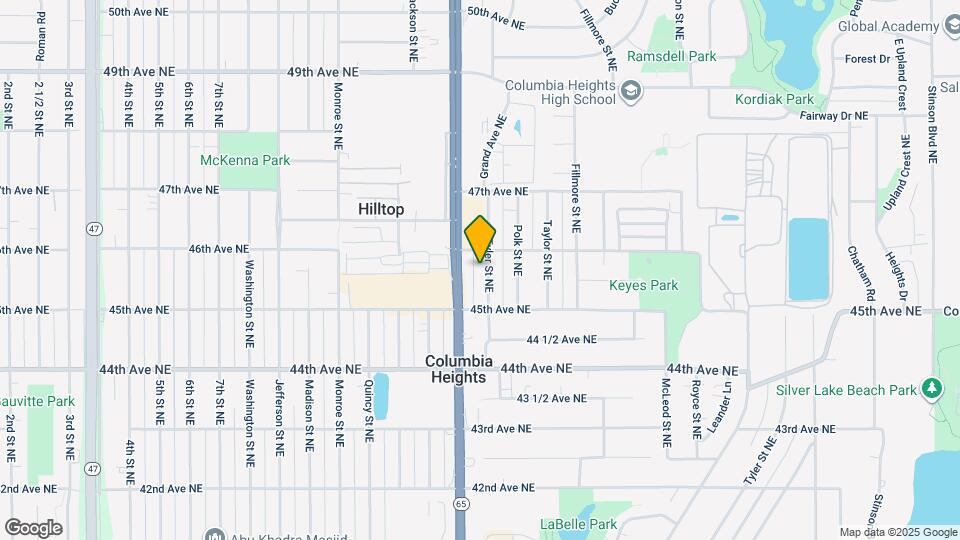 4540 Tyler St NE Map and Location Details