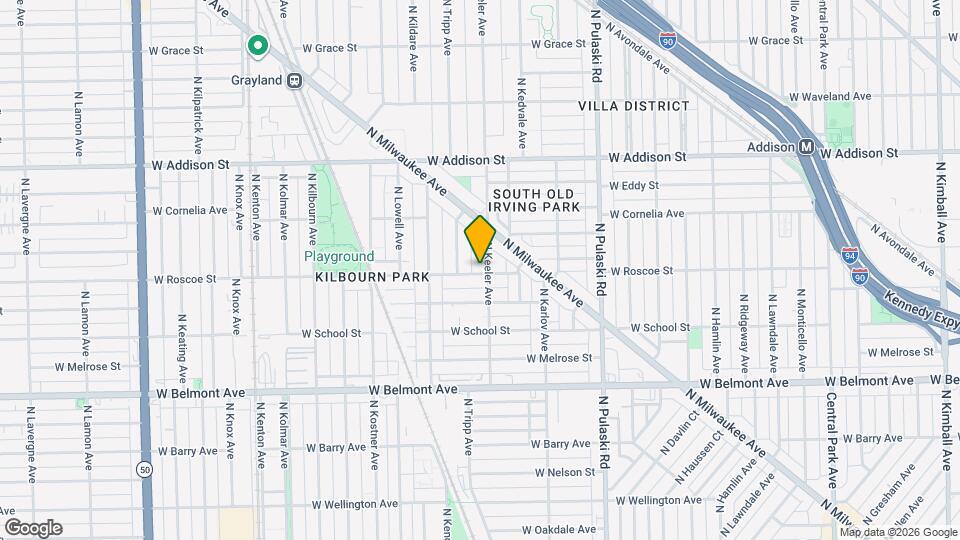 3400 N Keeler Ave Map and Location Details