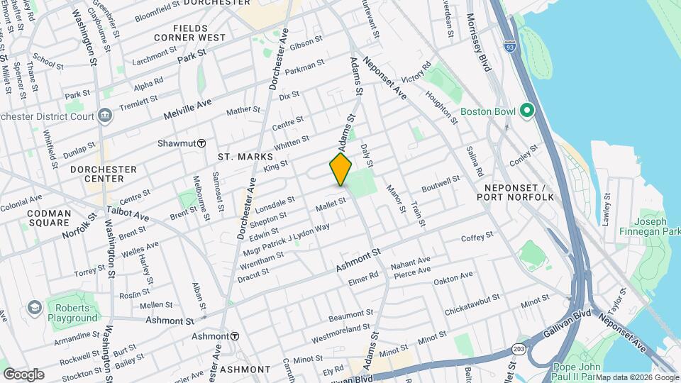 541 Adams St Map and Location Details