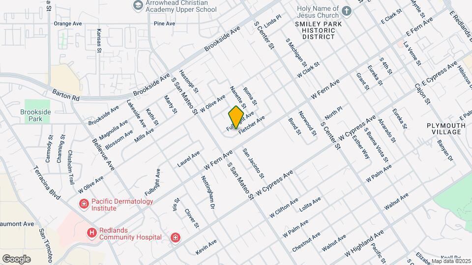 1034 Fletcher Ave Map and Location Details