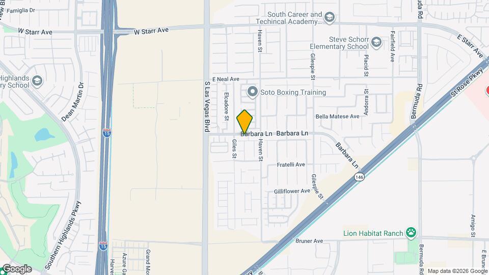 72 Dark Creek Ave Mapa y Detalles de la Ubicación