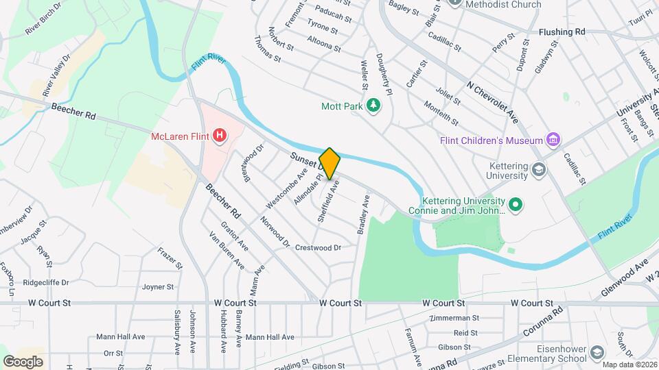 314 Sheffield Ave Map and Location Details