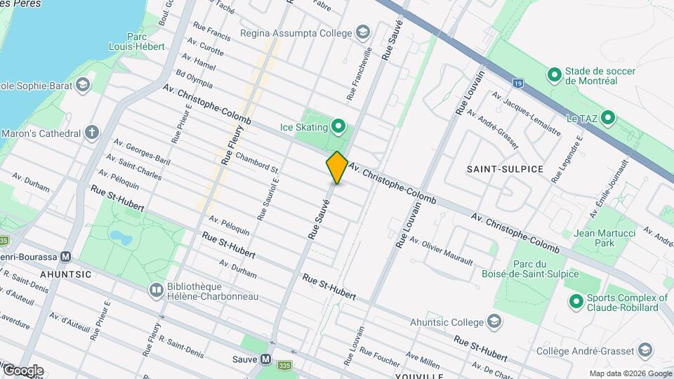 1310 Sauvé Rue E Map and Location Details