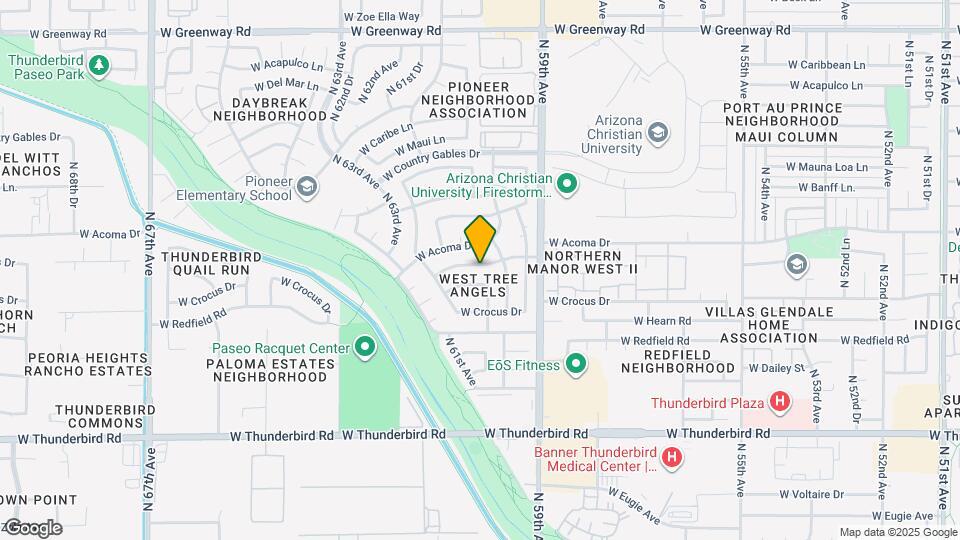 6025 W Evans Dr Map and Location Details