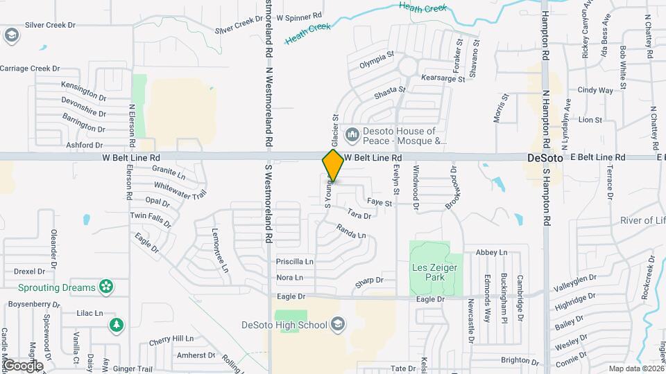 114 S Young Blvd Map and Location Details