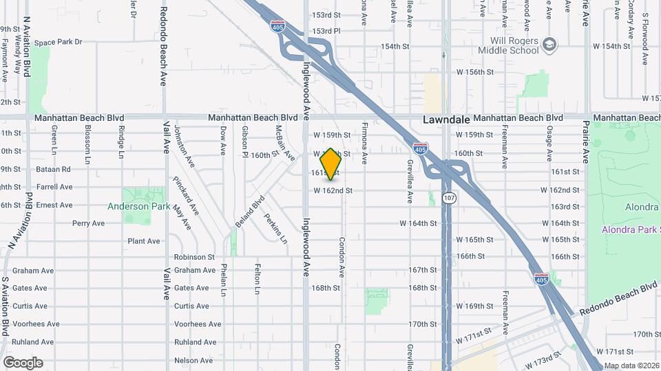 4721 W 162nd St Mapa y Detalles de la Ubicación