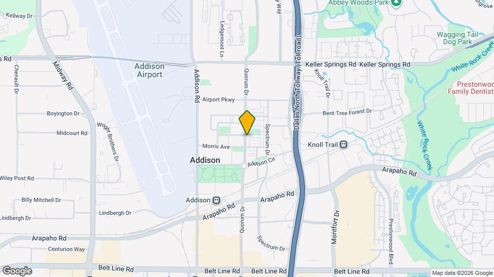 15738 Quorum Dr Map and Location Details